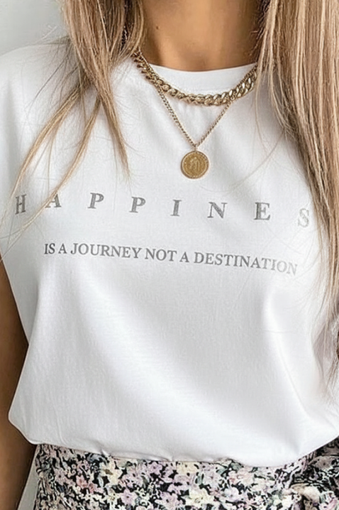 Tricou TENINZA, Culoare: alb, IVET.RO - Reduceri de până la -80%