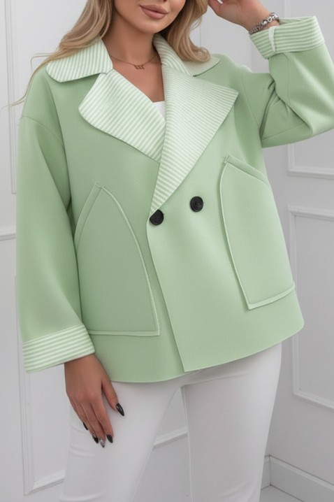 Palton VOLENDILA MINT, Culoare: mentă, IVET.RO - Reduceri de până la -80%