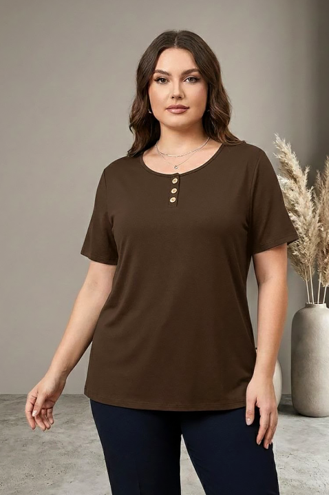 Tricou SILORZA BROWN, Culoare: maro, IVET.RO - Reduceri de până la -80%