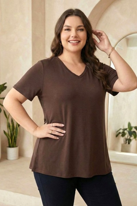 Tricou OBRILDA BROWN, Culoare: maro, IVET.RO - Reduceri de până la -80%