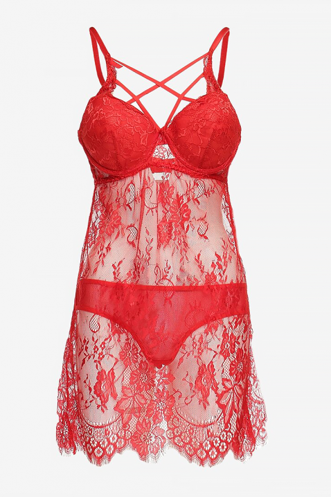 Cămașă de noapte GIANNA, Culoare: roșu, IVET.RO - Reduceri de până la -80%