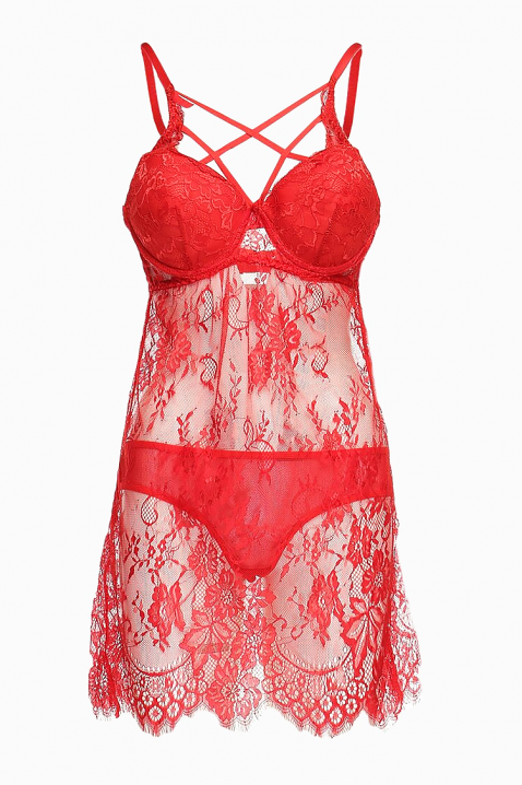 Cămașă de noapte GIANNA, Culoare: roșu, IVET.RO - Reduceri de până la -80%