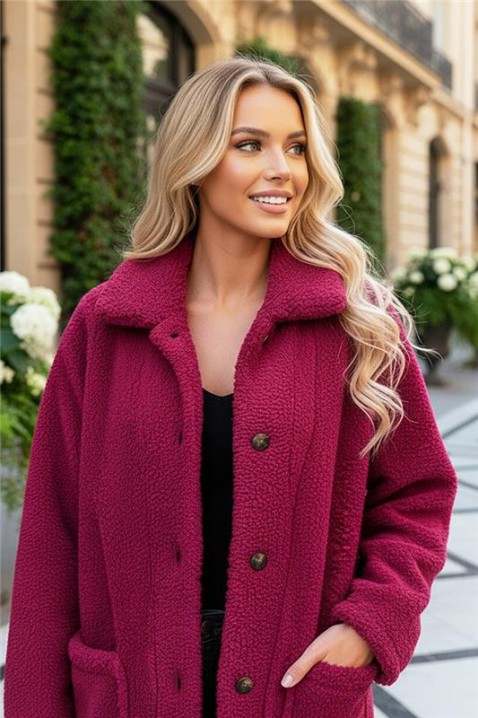 Cardigan MONTANZA BORDO, Culoare: bordo, IVET.RO - Reduceri de până la -80%