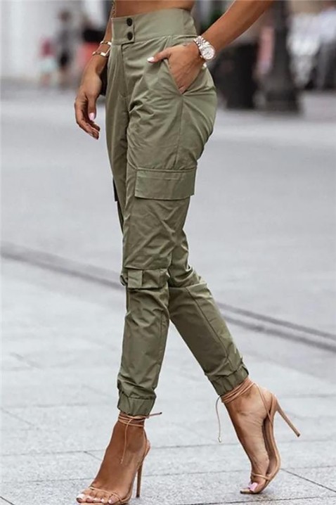 Pantaloni TREZOLDA KHAKI, Culoare: khaki, IVET.RO - Reduceri de până la -80%