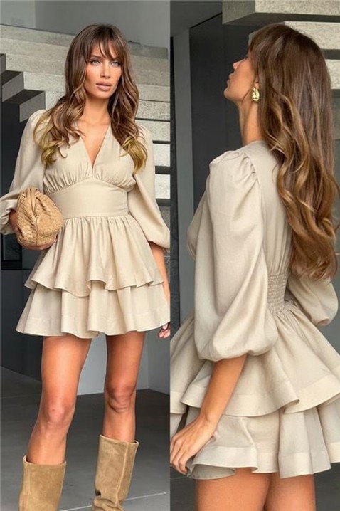 Rochie VLONDELA BEIGE, Culoare: bej, IVET.RO - Reduceri de până la -80%