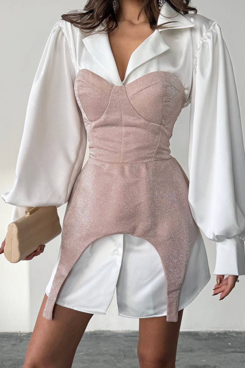 Rochie GORDENZA PUDRA, Culoare: pudră, IVET.RO - Reduceri de până la -80%