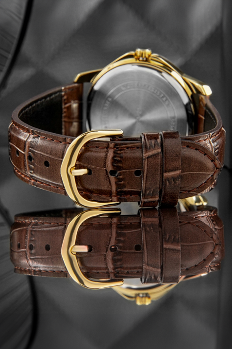 Ceas pentru bărbați Casio MTP-V004GL-7AUDF, Culoare: maro, IVET.RO - Reduceri de până la -80%