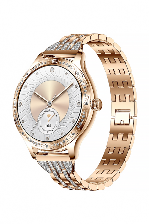 Ceas smartwatch Veltori VT350-1, Culoare: aur roz, IVET.RO - Reduceri de până la -80%