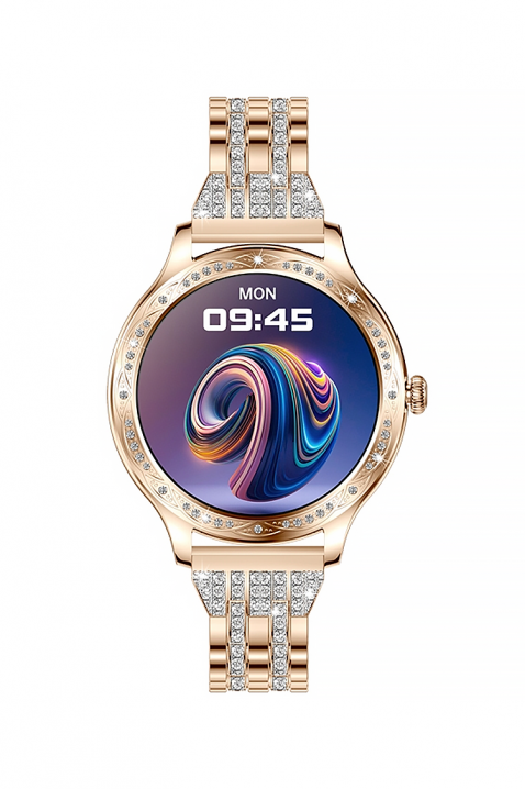 Ceas smartwatch Veltori VT350-1, Culoare: aur roz, IVET.RO - Reduceri de până la -80%