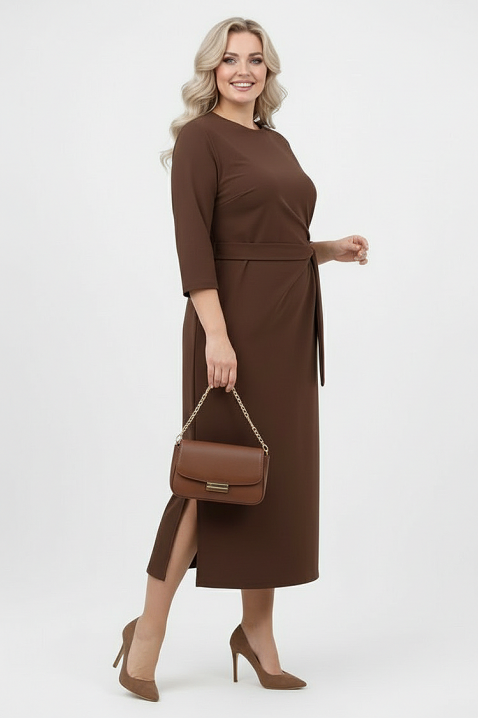 Rochie VREFIONA BROWN, Culoare: maro, IVET.RO - Reduceri de până la -80%