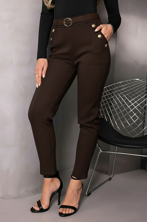 Pantaloni ZIRVELLA BROWN, Culoare: maro, IVET.RO - Reduceri de până la -80%