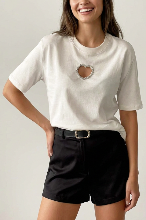 Tricou ZOLVINA WHITE, Culoare: alb, IVET.RO - Reduceri de până la -80%