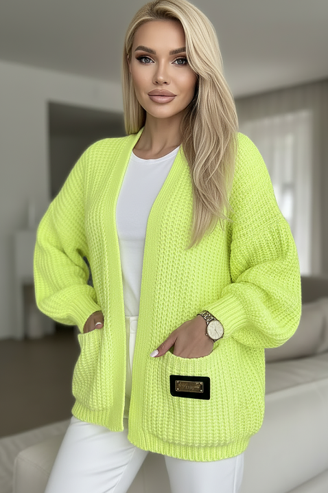 Cardigan ZELISA NEON, Culoare: neon, IVET.RO - Reduceri de până la -80%