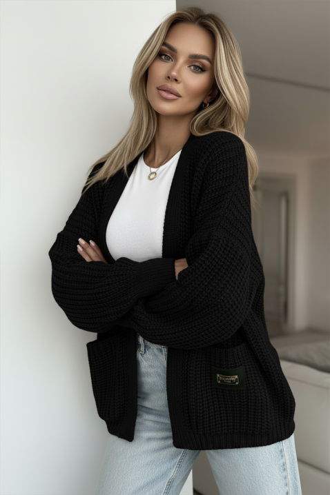 Cardigan ZELISA BLACK, Culoare: negru, IVET.RO - Reduceri de până la -80%