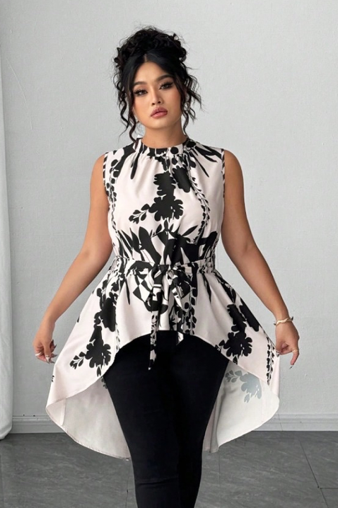 Tunică NAILENA, Culoare: negru și alb, IVET.RO - Reduceri de până la -80%