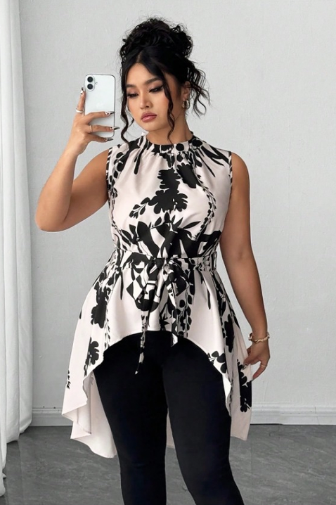 Tunică NAILENA, Culoare: negru și alb, IVET.RO - Reduceri de până la -80%