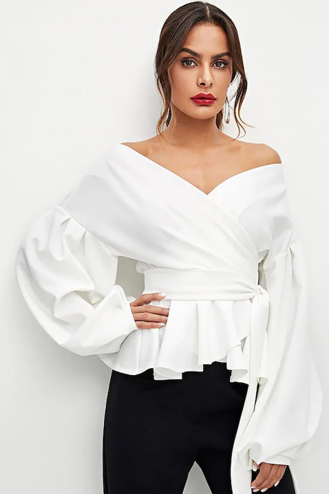 Bluză damă MERIAM, Culoare: alb, IVET.RO - Reduceri de până la -80%