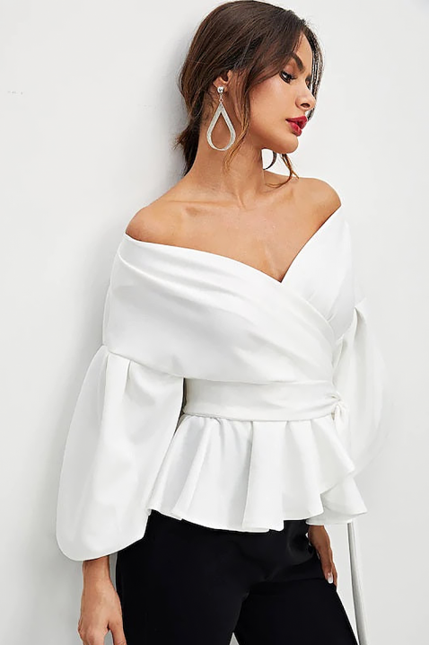 Bluză damă MERIAM, Culoare: alb, IVET.RO - Reduceri de până la -80%