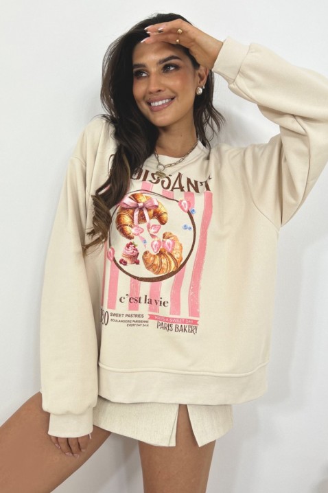 Bluză damă ALEXENIA BEIGE, Culoare: bej, IVET.RO - Reduceri de până la -80%