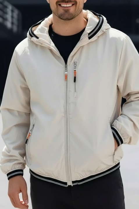 Geacă bărbați ZORMENFO ECRU, Culoare: ecru, IVET.RO - Reduceri de până la -80%