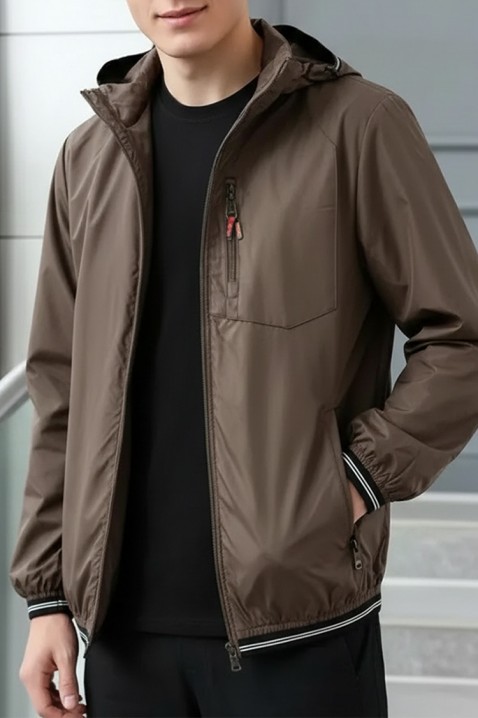 Geacă bărbați ZORMENFO BROWN, Culoare: maro deschis    , IVET.RO - Reduceri de până la -80%