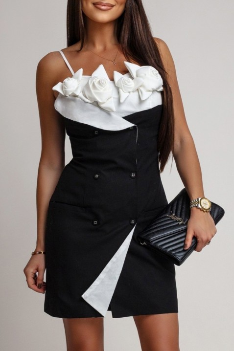 Rochie IVENITA BLACK, Culoare: negru, IVET.RO - Reduceri de până la -80%