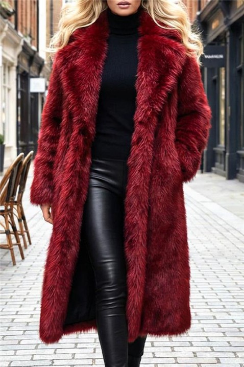 Palton DIVELZA, Culoare: bordo, IVET.RO - Reduceri de până la -80%