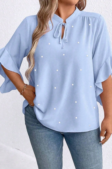 Bluză damă ELISANDRINA SKY, Culoare: albastru deschis, IVET.RO - Reduceri de până la -80%