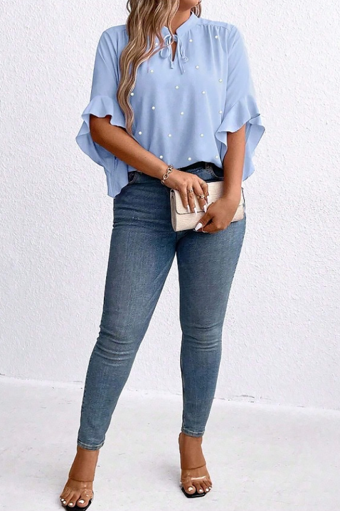 Bluză damă ELISANDRINA SKY, Culoare: albastru deschis, IVET.RO - Reduceri de până la -80%