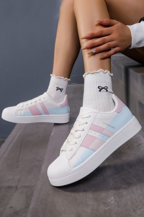 Teniși damă REOFEGA, Culoare: alb, IVET.RO - Reduceri de până la -80%