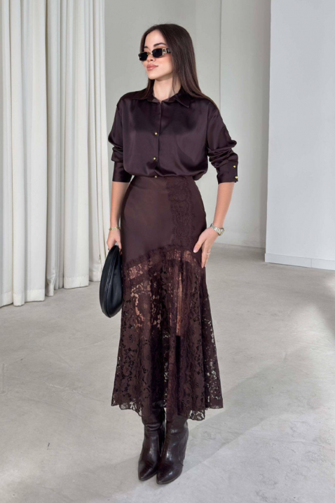 Fustă DANZOLA BROWN, Culoare: maro, IVET.RO - Reduceri de până la -80%