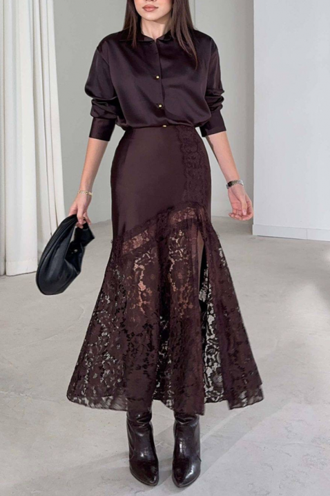 Fustă DANZOLA BROWN, Culoare: maro, IVET.RO - Reduceri de până la -80%