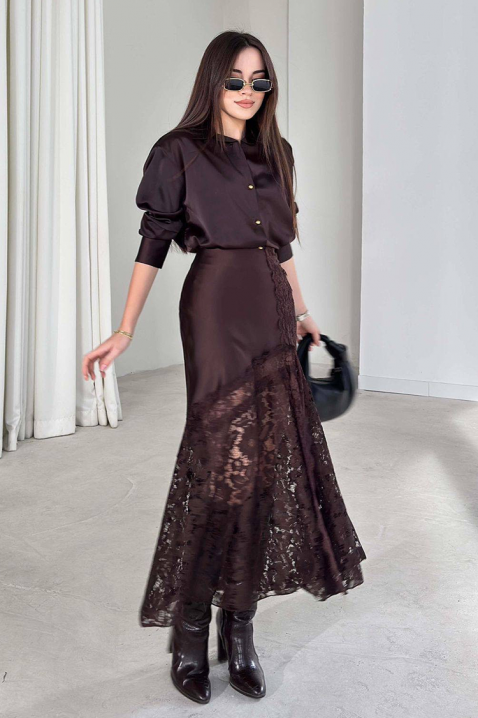 Fustă DANZOLA BROWN, Culoare: maro, IVET.RO - Reduceri de până la -80%