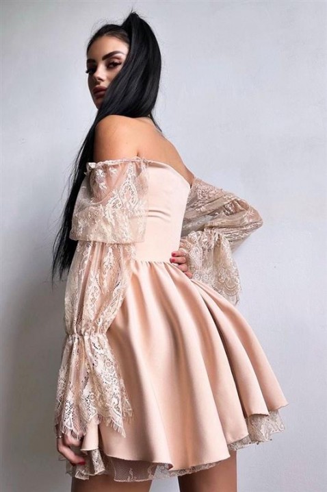 Rochie HLONDINA PUDRA, Culoare: pudră, IVET.RO - Reduceri de până la -80%