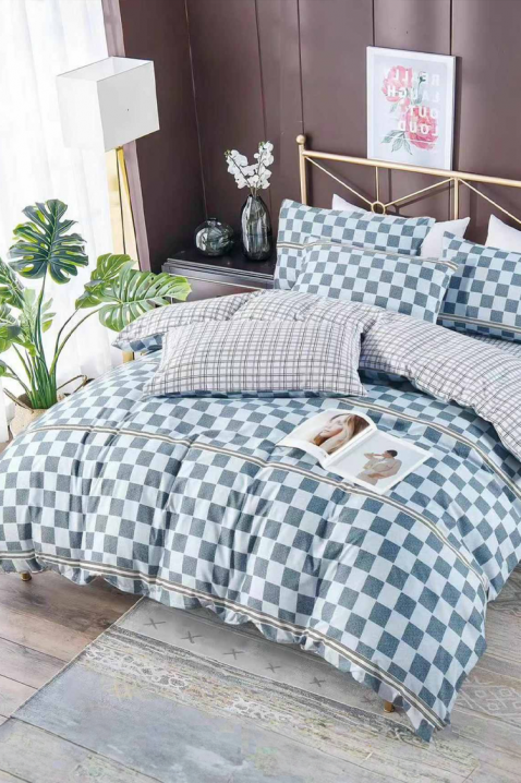 Lenjerie de pat GRONELVA 160x200 cm bumbac 4 piese, Culoare: multicolor, IVET.RO - Reduceri de până la -80%