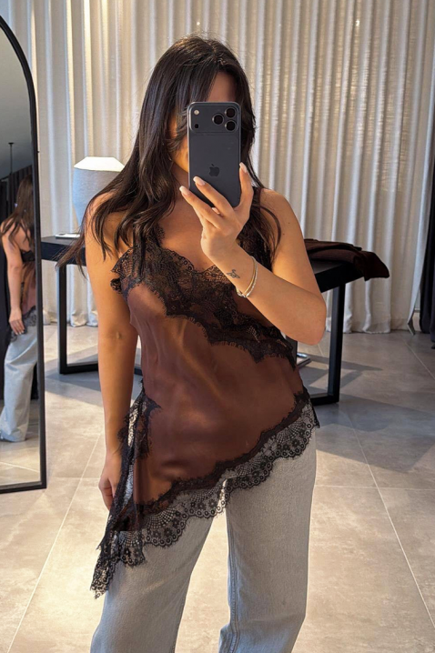 Top LUCINDA BROWN, Culoare: maro, IVET.RO - Reduceri de până la -80%