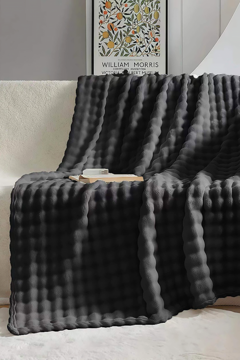 Pătură DIMFELDA BLACK 160x200 cm, Culoare: negru, IVET.RO - Reduceri de până la -80%