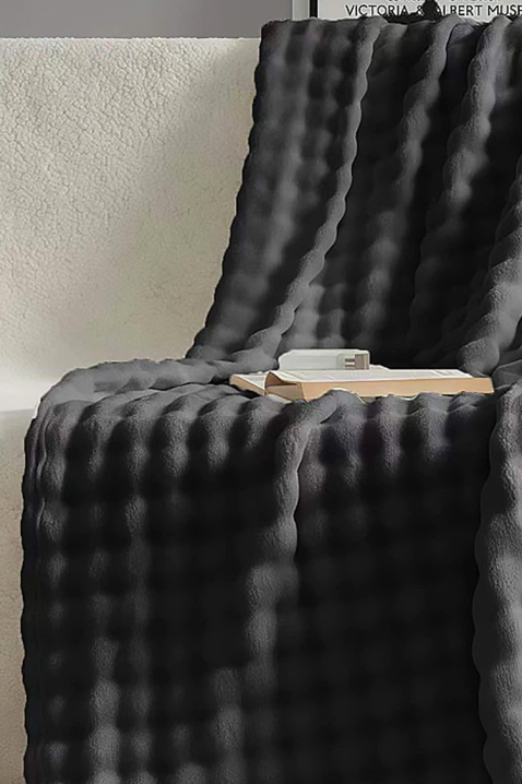 Pătură DIMFELDA BLACK 160x200 cm, Culoare: negru, IVET.RO - Reduceri de până la -80%