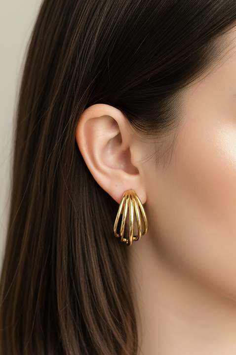 Cercei FLEVILZA, Culoare: auriu, IVET.RO - Reduceri de până la -80%