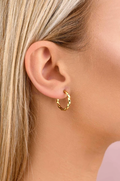 Cercei HEXAGONA, Culoare: auriu, IVET.RO - Reduceri de până la -80%