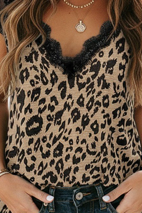 Top ADRIANITA, Culoare: leopard, IVET.RO - Reduceri de până la -80%