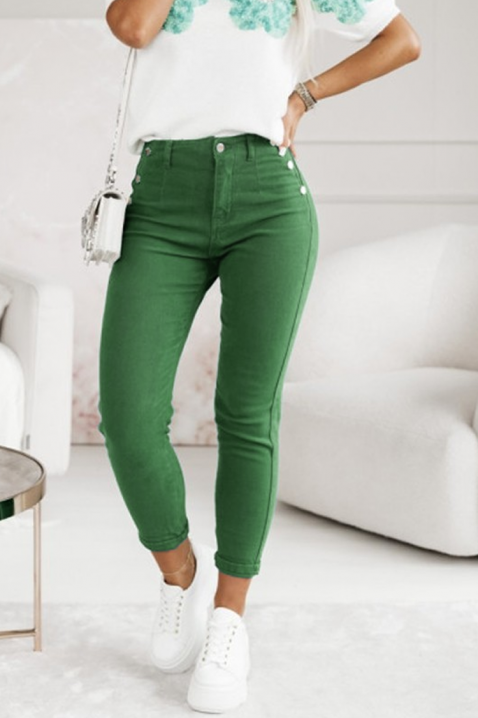 Blugi MIOLEXA, Culoare: verde, IVET.RO - Reduceri de până la -80%