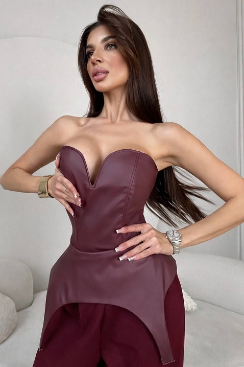 Set MELISARA BORDO, Culoare: bordo, IVET.RO - Reduceri de până la -80%