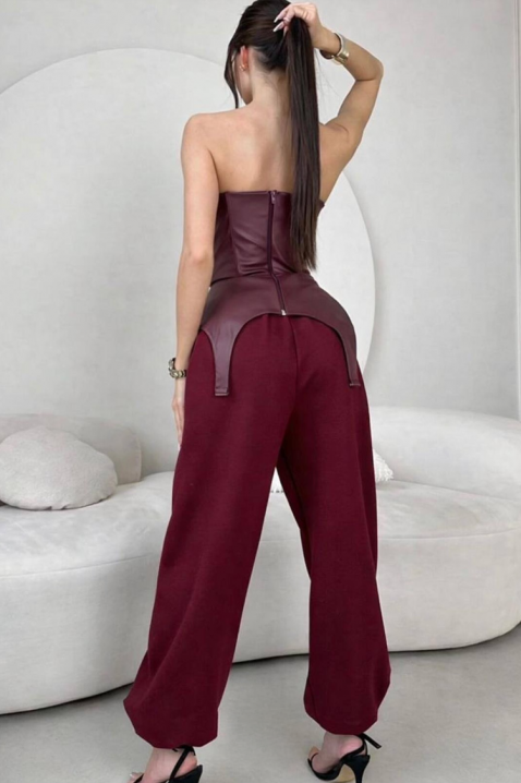 Set MELISARA BORDO, Culoare: bordo, IVET.RO - Reduceri de până la -80%