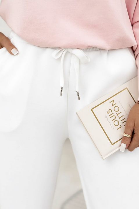 Pantaloni MALENIA WHITE, Culoare: alb, IVET.RO - Reduceri de până la -80%