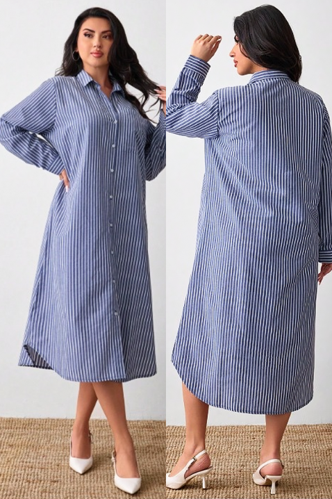 Rochie EMILEA, Culoare: albastru și alb, IVET.RO - Reduceri de până la -80%