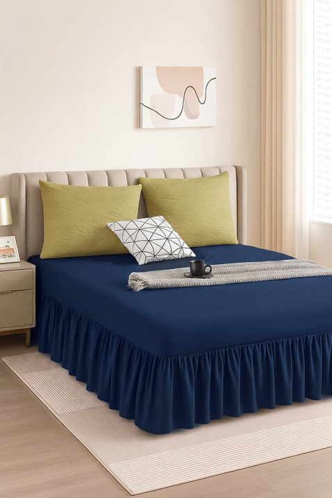 Cuvertură de pat BENJILFA NAVY 180х200 cm, Culoare: bleumarin, IVET.RO - Reduceri de până la -80%