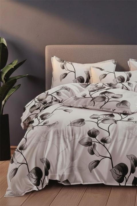 Lenjerie de pat MULENZA 200x220 cm bumbac 4 piese, Culoare: alb, IVET.RO - Reduceri de până la -80%