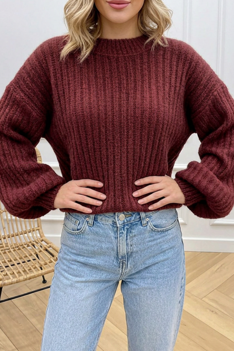 Pulover DROVELDA BORDO, Culoare: bordo, IVET.RO - Reduceri de până la -80%