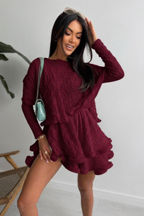 Rochie AMILIANA BORDO, Culoare: bordo, IVET.RO - Reduceri de până la -80%